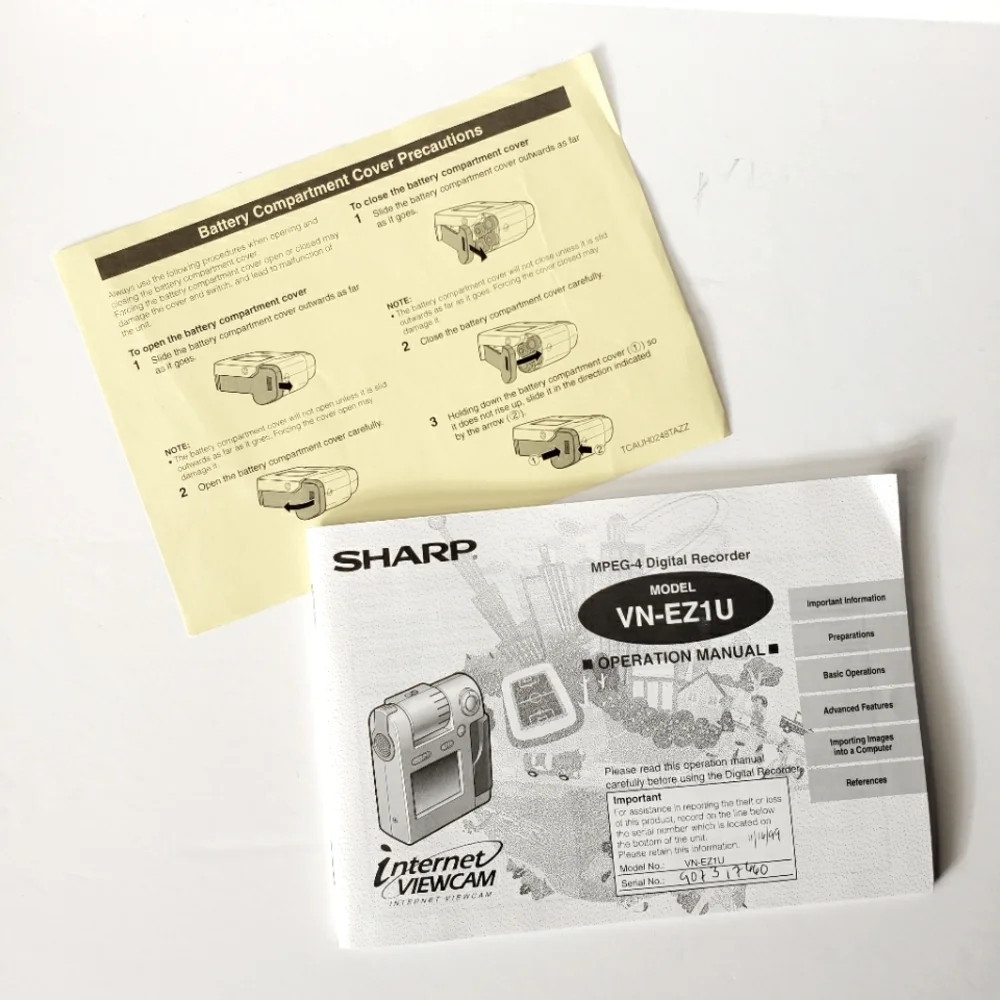 Vintage Sharp VN-EZ1U MPEG-4 Digital Recorder